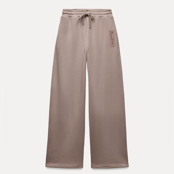 Zara Plush Trousers With Label - Picture 1 of 7